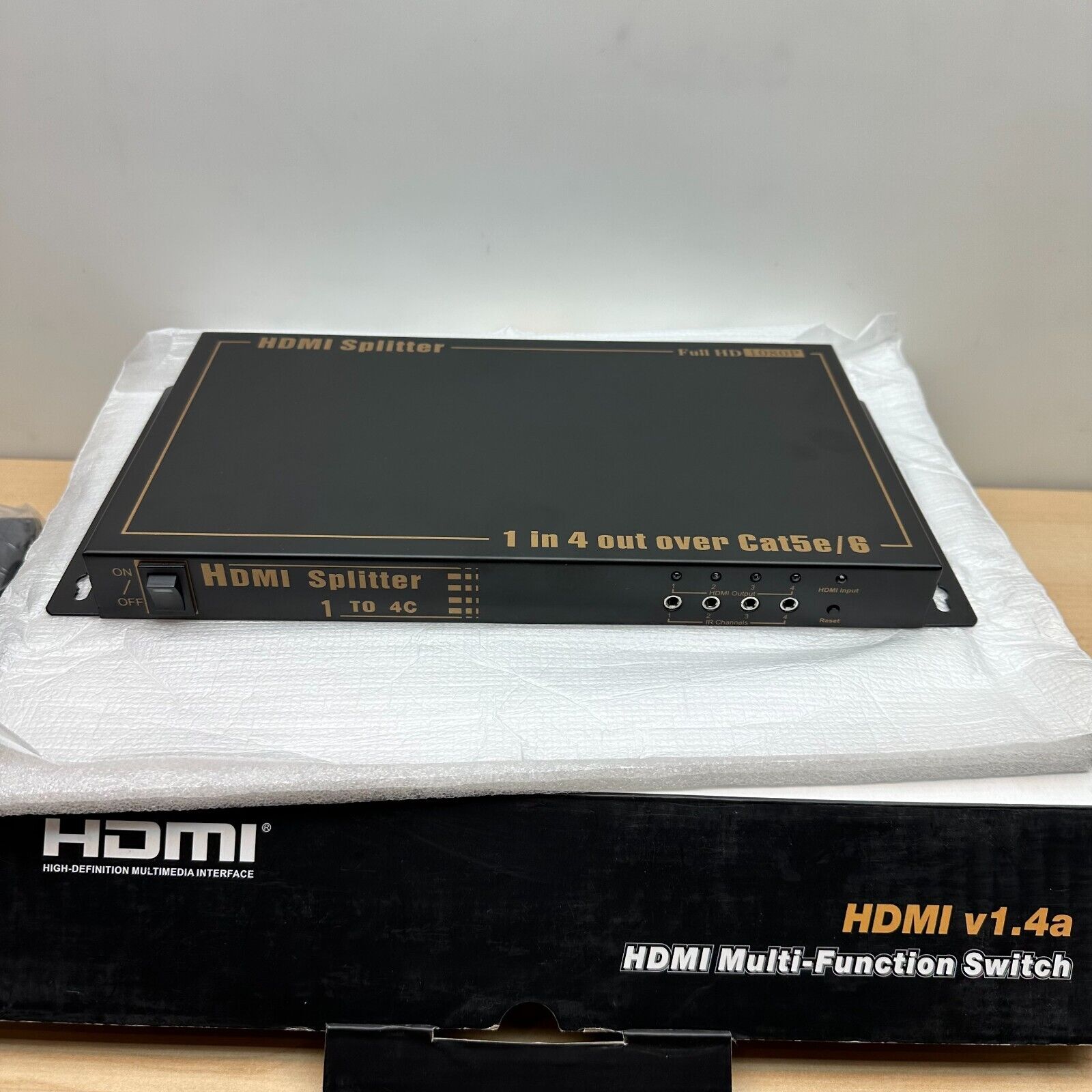 HDMI Multi Function Switch Splitter Over Ethernet Multi-Layer Super Matrix 1x4