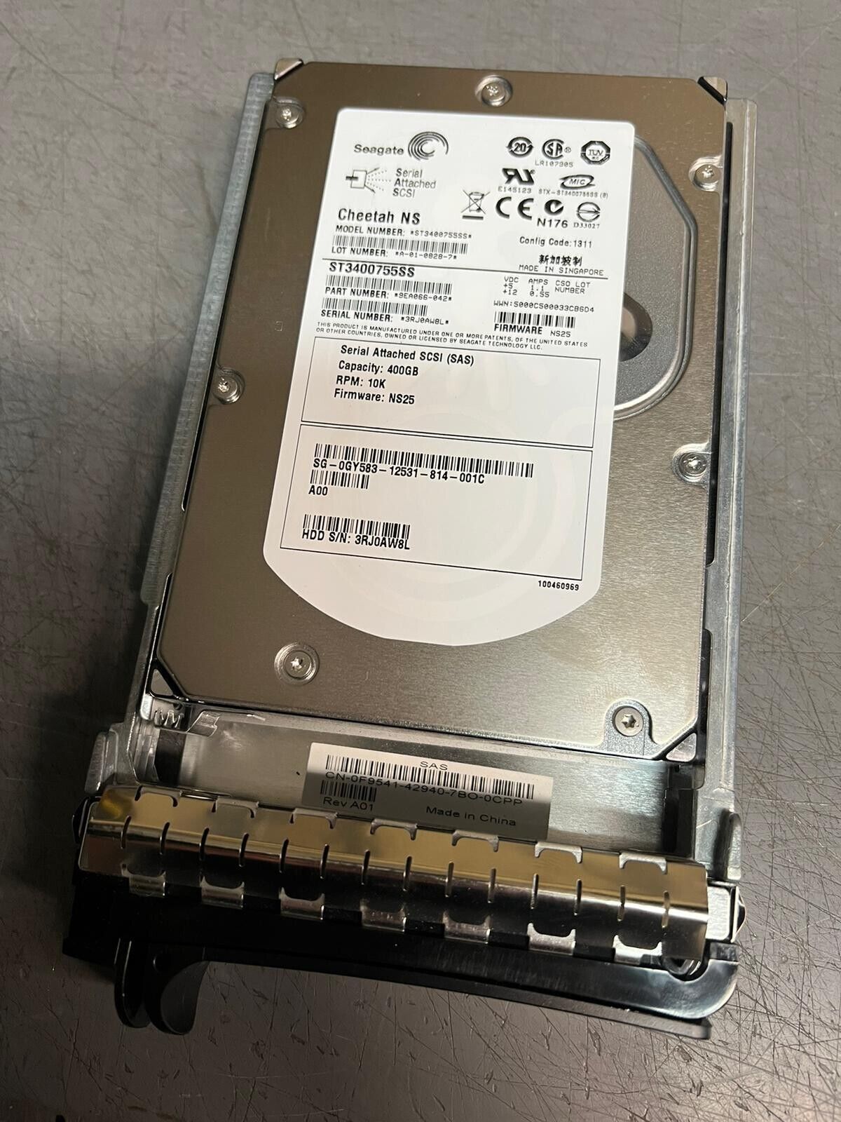 Seagate ST3400755SS Cheetah NS 400 GB 3.5 SAS Enterprise Hard Drive