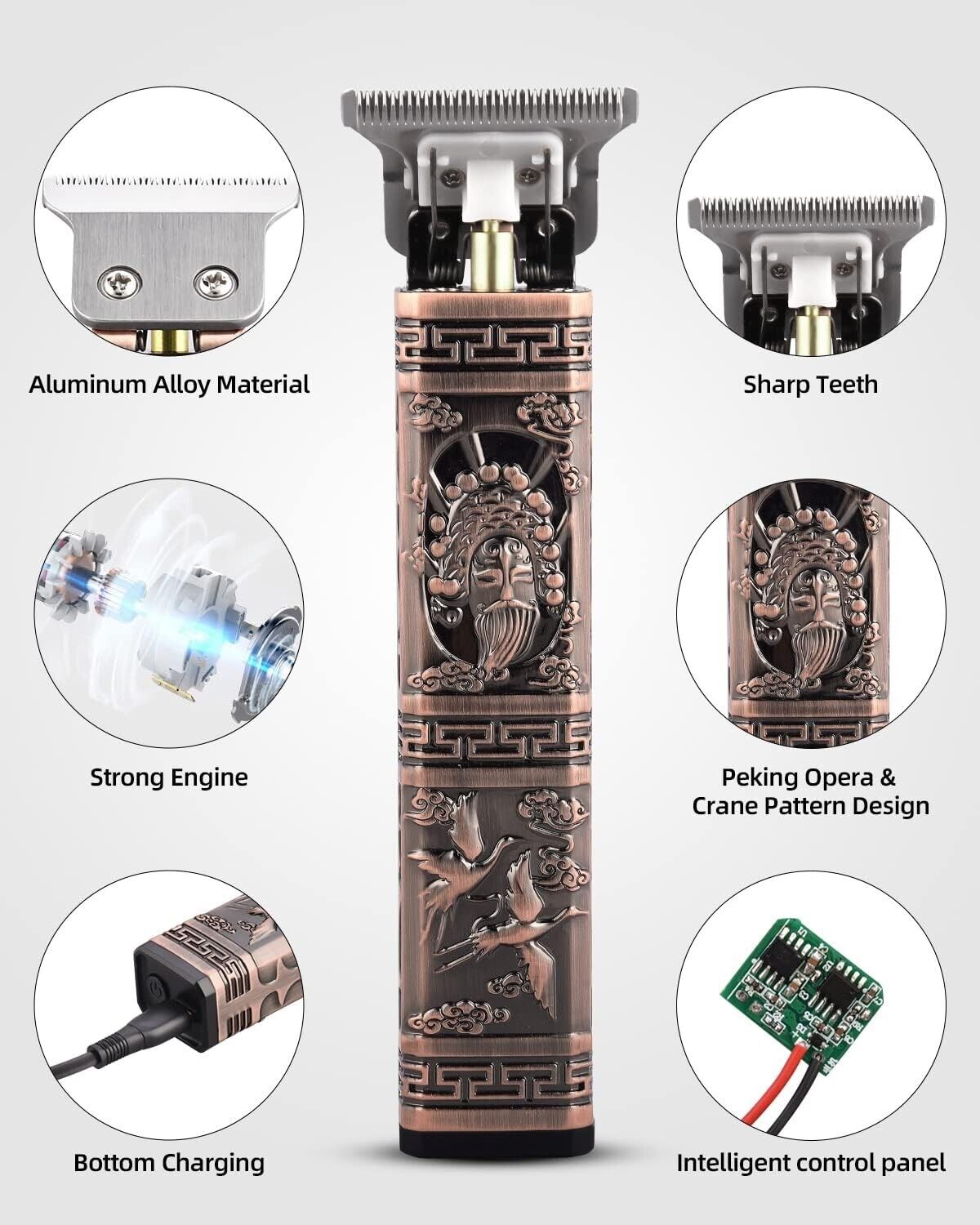 Hair Clippers for Men CkeyiN Pro Trimmer Rechargeable Cordless T3 Rechargeable