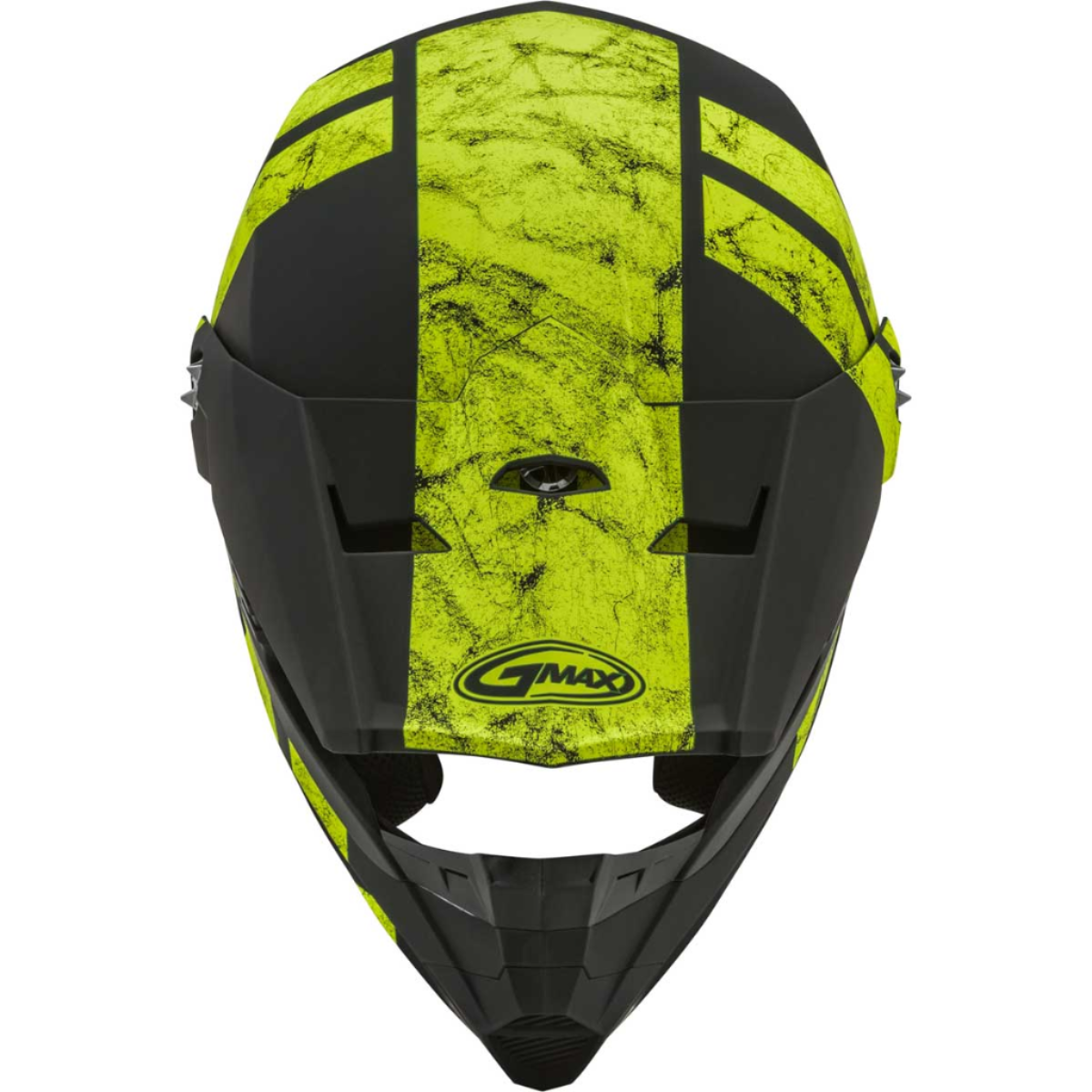 GMAX MX-46Y DOMINANT YOUTH-SMALL OFF-ROAD HELMETS Matte Black/HI-VIS Dot Cert
