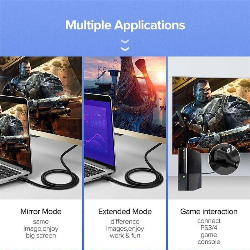 Premium HDMI Cable v2.0 Ultra HD 4K 2160p 1080p 3D High Speed Fast Shipping