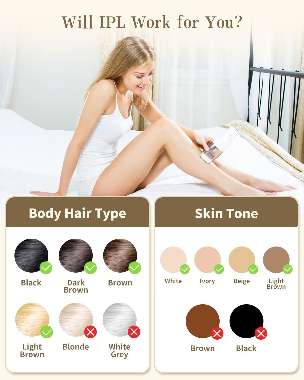 Svoky IPL Laser Hair Removal Women and Men Permanent Painless Ice Cooling Func..