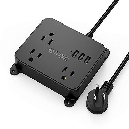 Power Strip with USB TROND Wall Mountable Outlet Extender with 3 USB Ports 3 ...