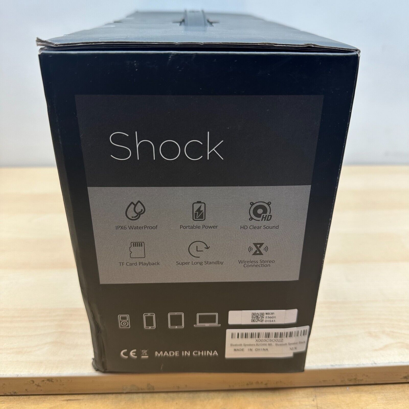 Bluetooth Speaker Bugani M83 Waterproof Outdoor Bluetooth 5.2 50W Black