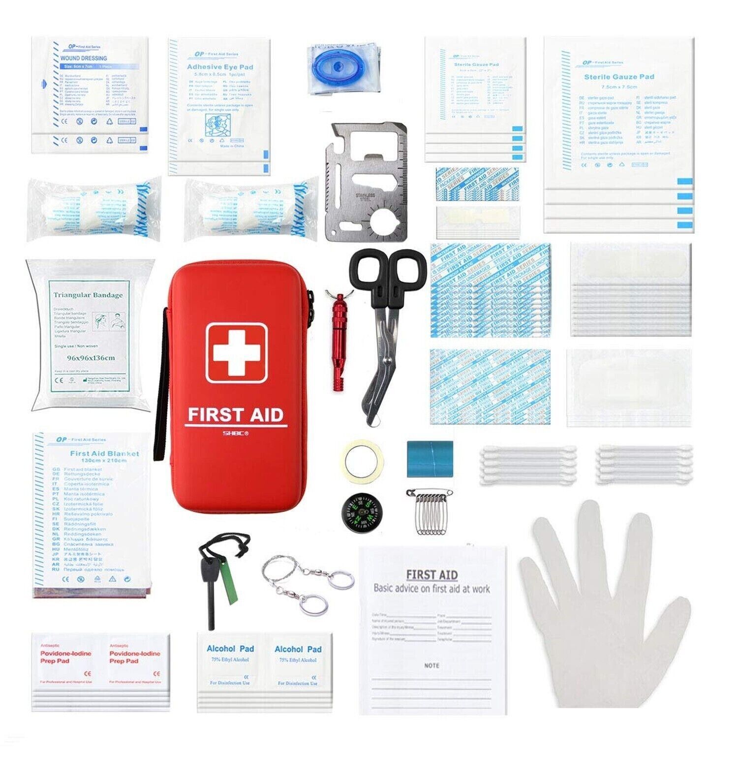 SHBC Compact First Aid Kit (139 Piece) Adventure Medical Kits Waterproof