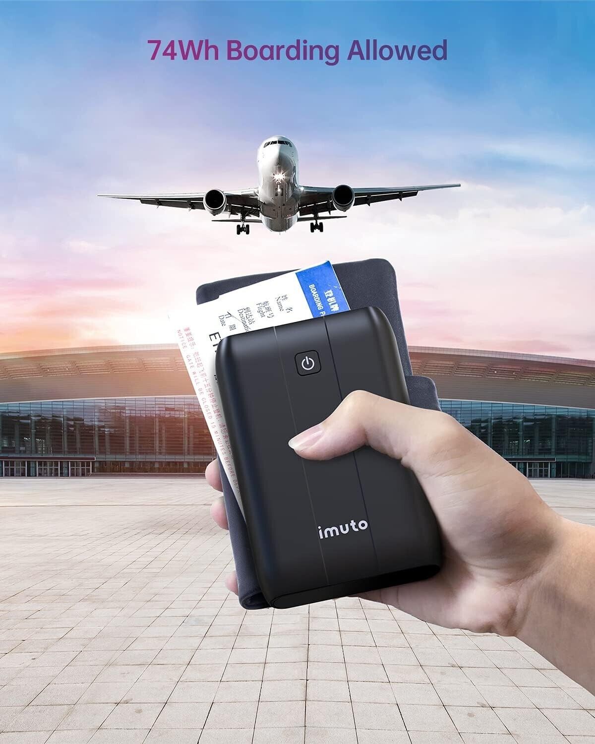 imuto X4G 100W Laptop Power Bank, 20000mAh USB C Portable Charger Fast Charging