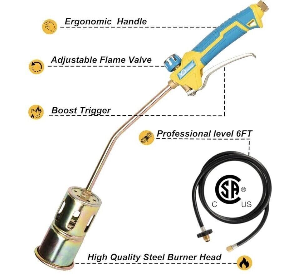 YOUDO Portable Brass Propane Weed Torch Burner Kit