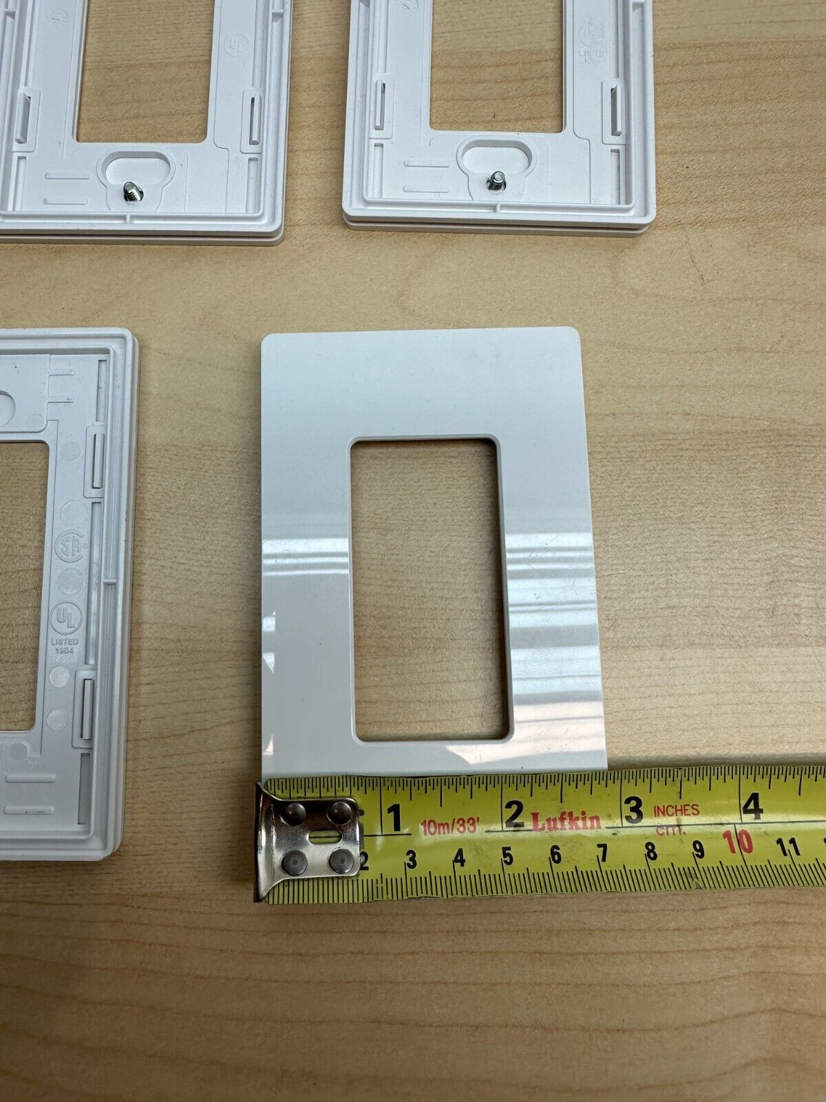 Lutron Faceplate CW-1-WH Claro 1-Gang Wall Plate (5 Pack, Lot), White