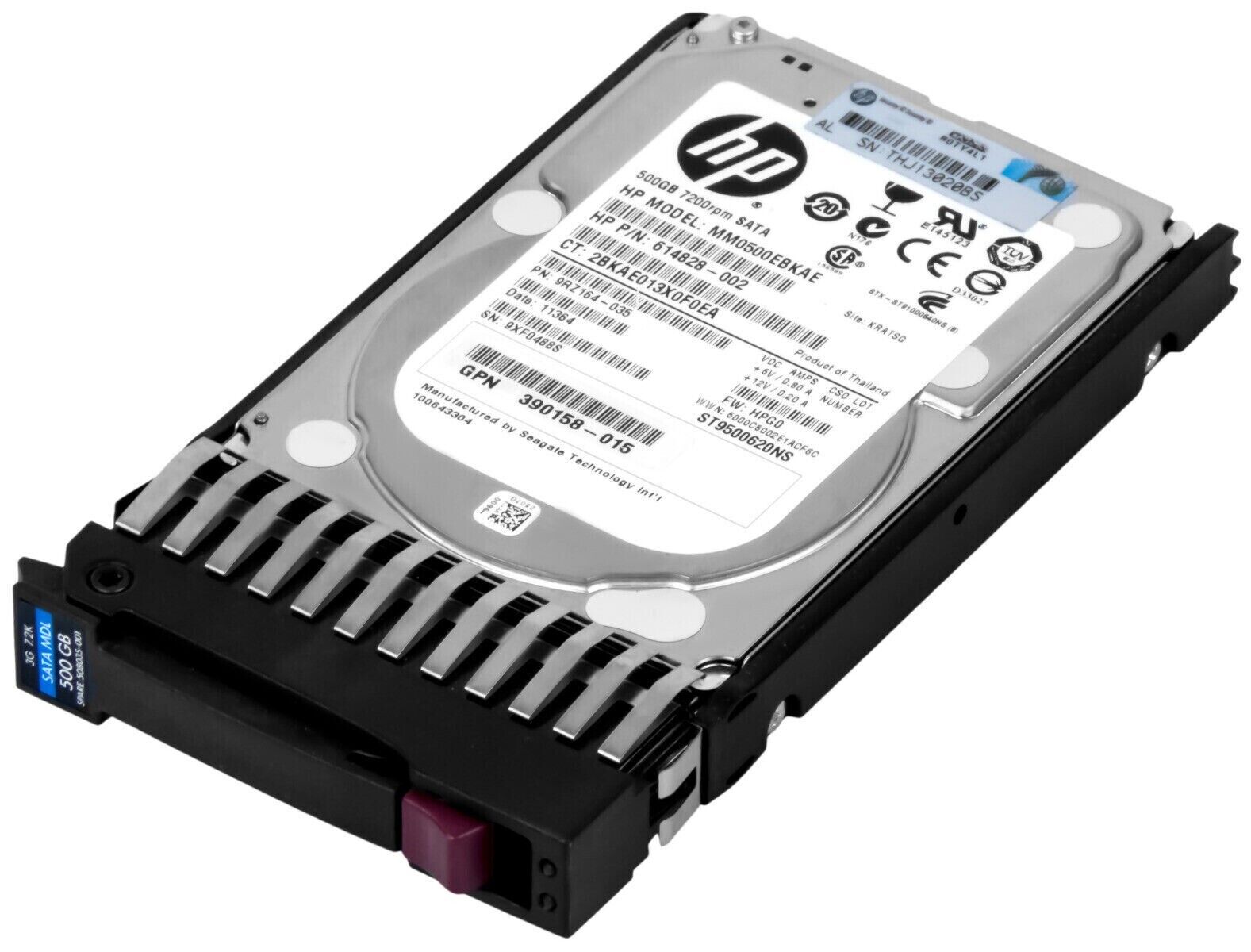 HP MM0500EBKAE 500GB 3G SAS 7200RPM Dp SFF 2.5' 508035-001 614828-002