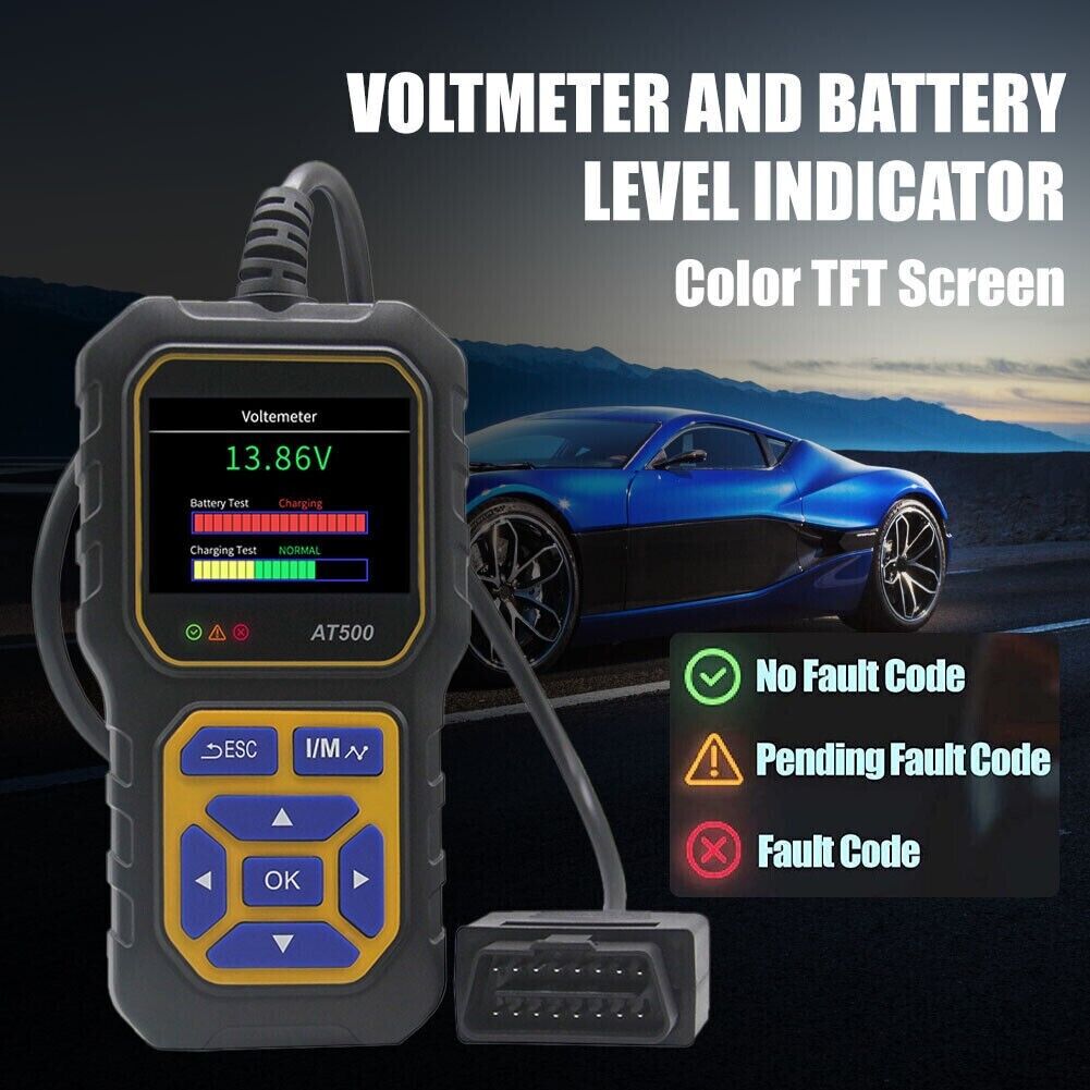 Car Code Reader OBD2 Scanner Check Engine Light Fault Code Reader Scanner AT500