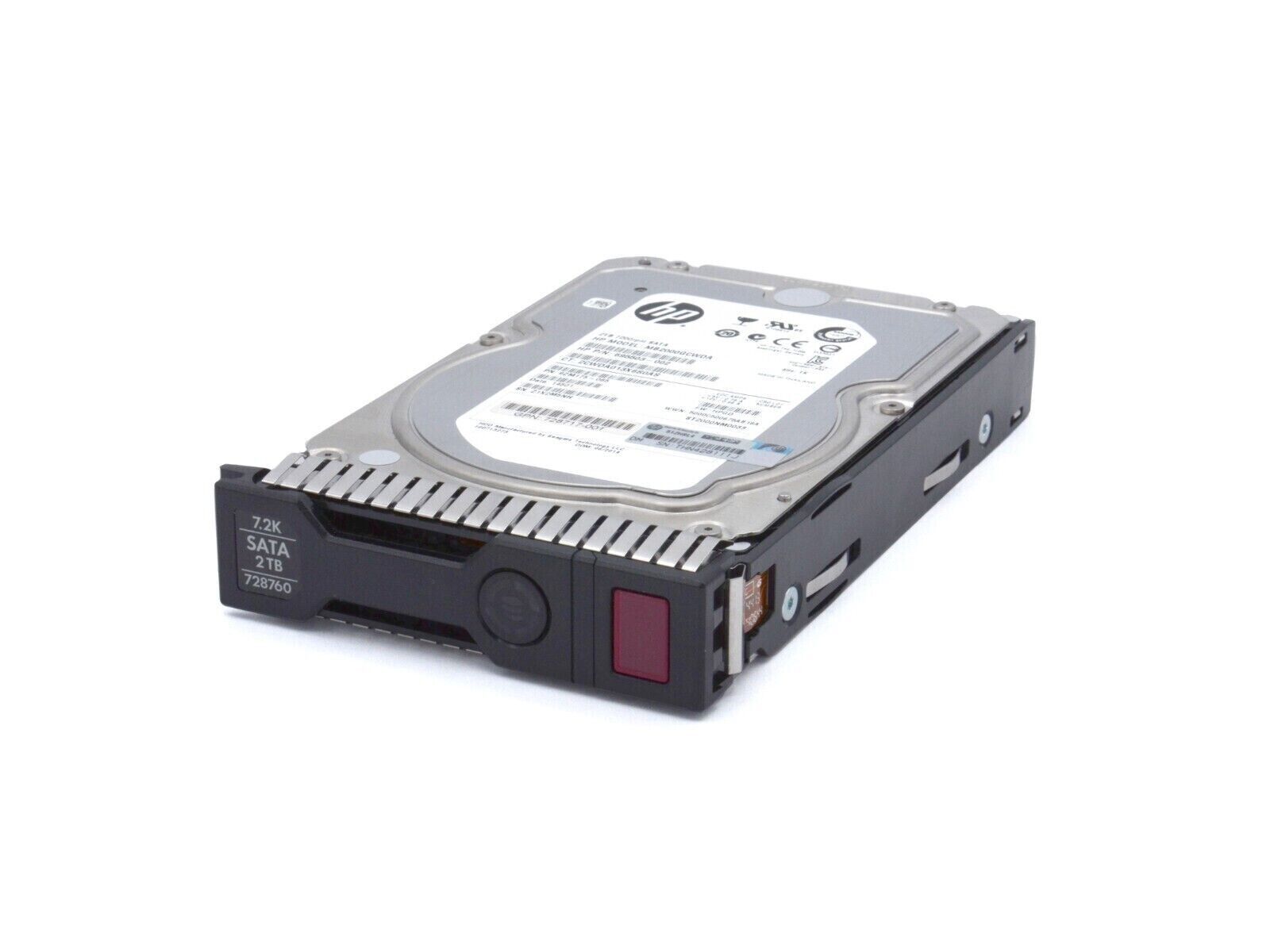 HP 728760-001 Seagate 2 TB 7.2K RPM SATA SC LFF 3.5" Hard Drive G8 G9 695503-002