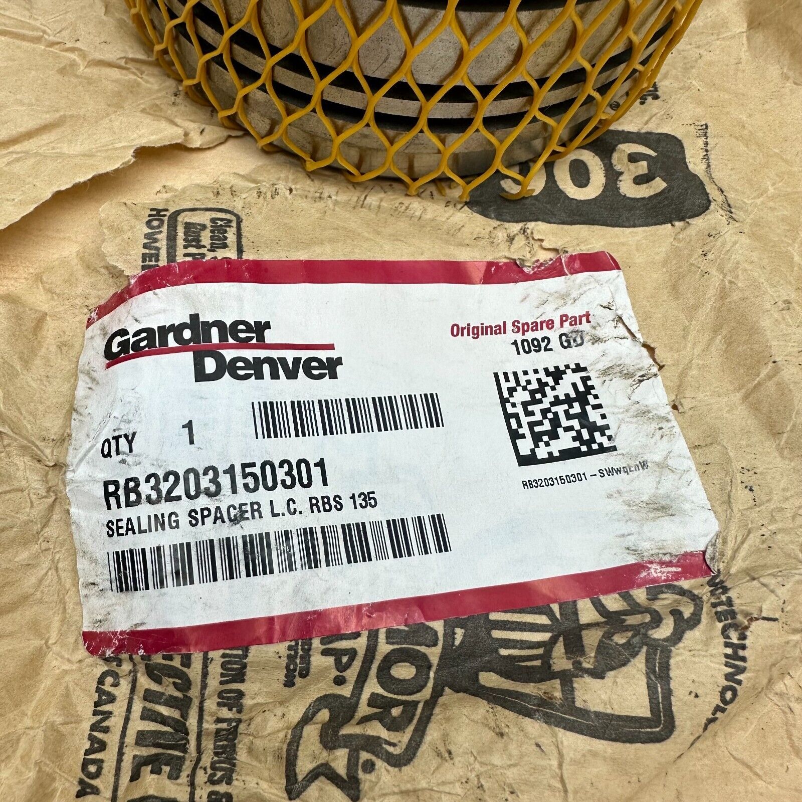 SEALING SPACER L.C. RBS 135 RB3203150301 Spare Part 1092 GD