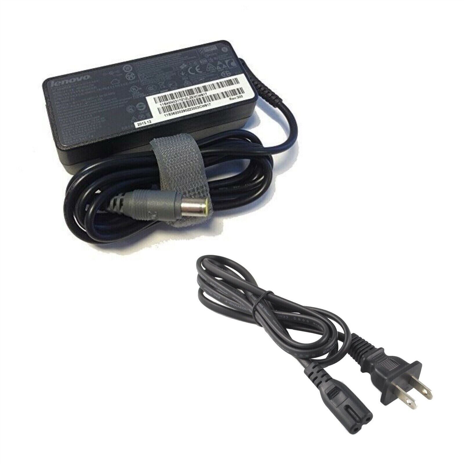 Genuine Lenovo ThinkPad Laptop AC Charger Power Adapter 65W 20V 3.25A ROUND TIP