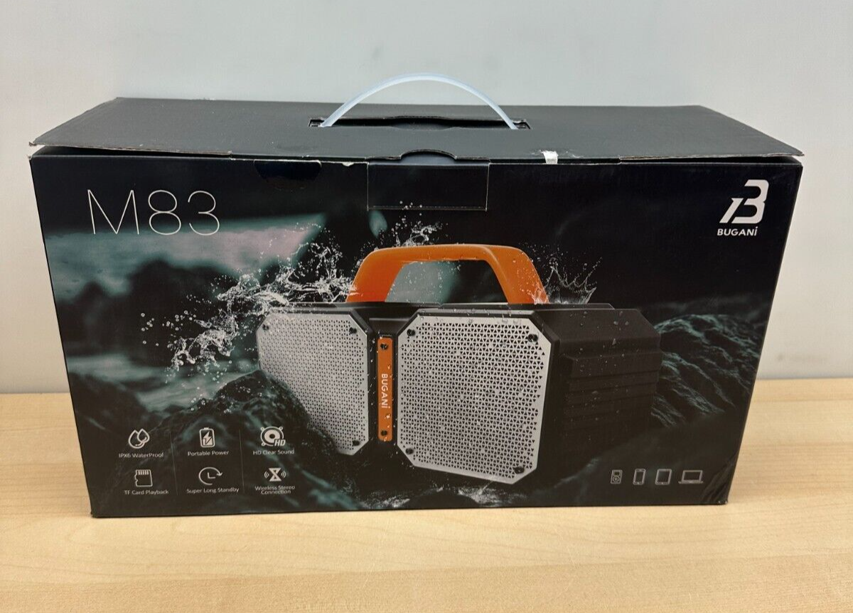 Bluetooth Speaker Bugani M83 Waterproof Outdoor Bluetooth 5.2 50W Orange