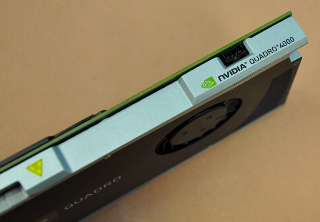 DELL PCI-e x16 NVIDIA Quadro 4000 2GB GDDR5 RAM Video Graphics Card DP/N 038XNM