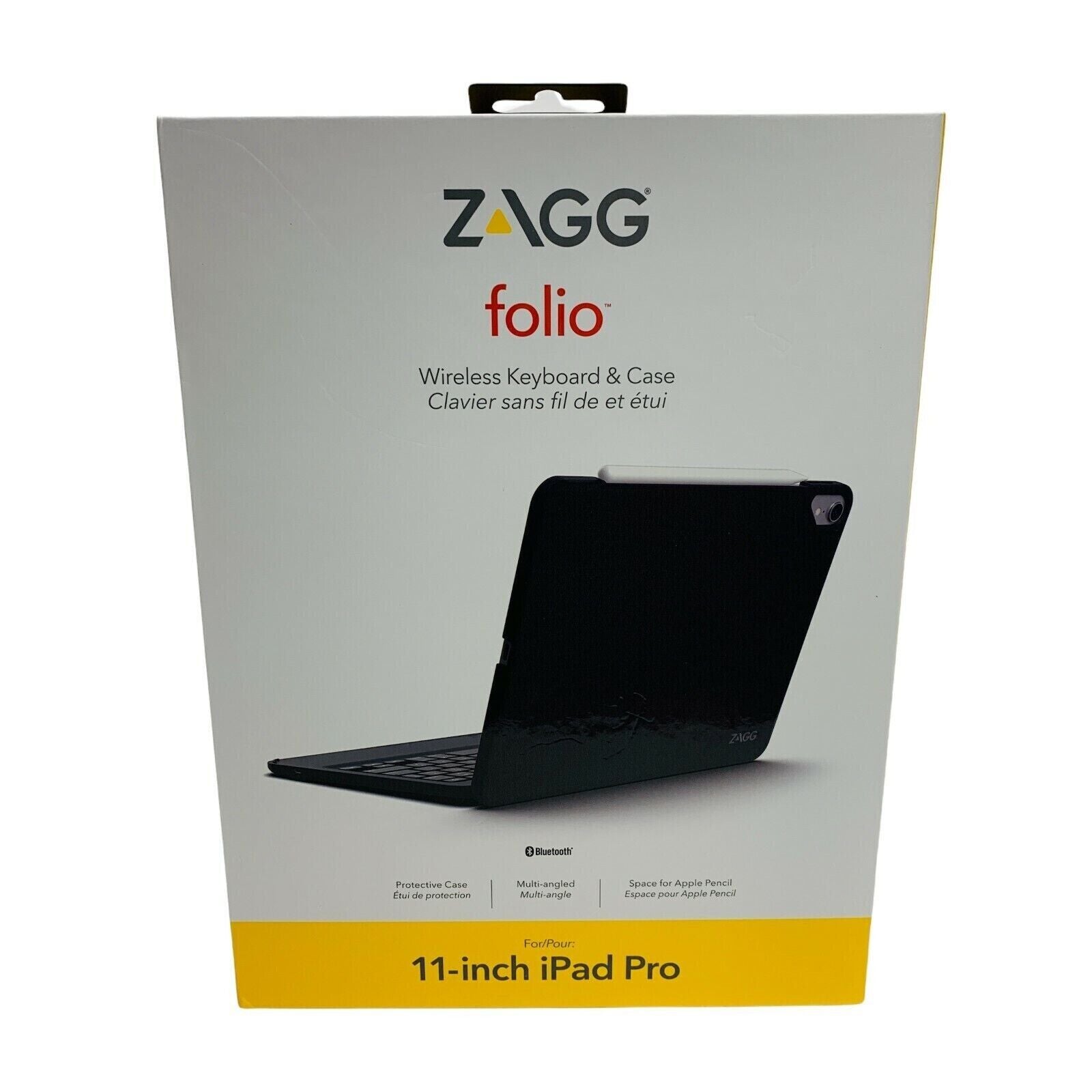 ZAGG Folio Wireless Keyboard & Case for Apple 11-inch iPad Pro Black Brand New