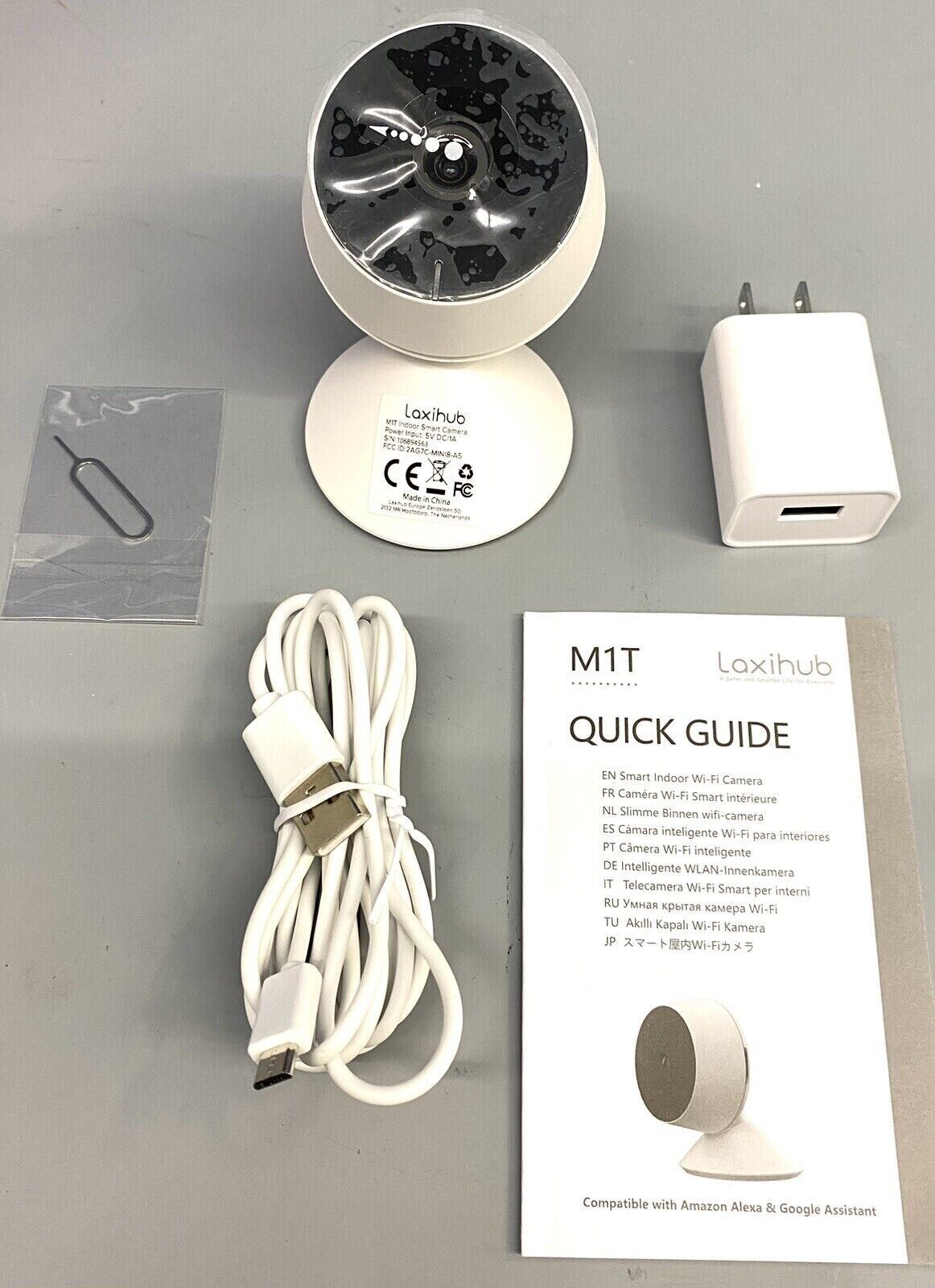 M1T Ultra HD 3MP Indoor Camera. Laxihub. Compatible With Alexa, Amazon , Google