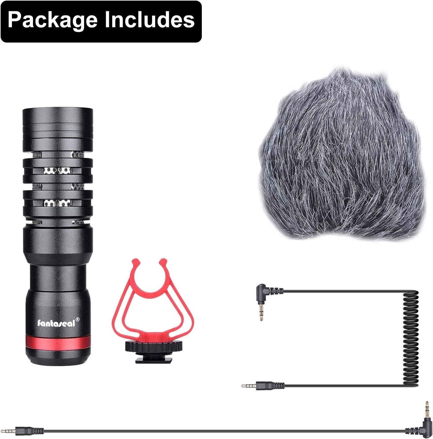 Pro Hi-Sensity Hi-Fidelity DSLR Camera Camcorder Phone Shotgun Condenser Mic
