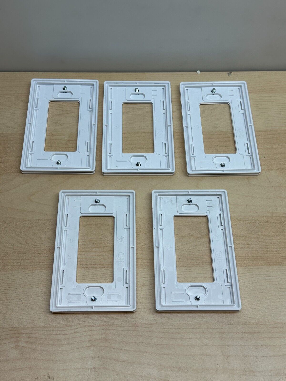 Lutron Faceplate CW-1-WH Claro 1-Gang Wall Plate (5 Pack, Lot), White