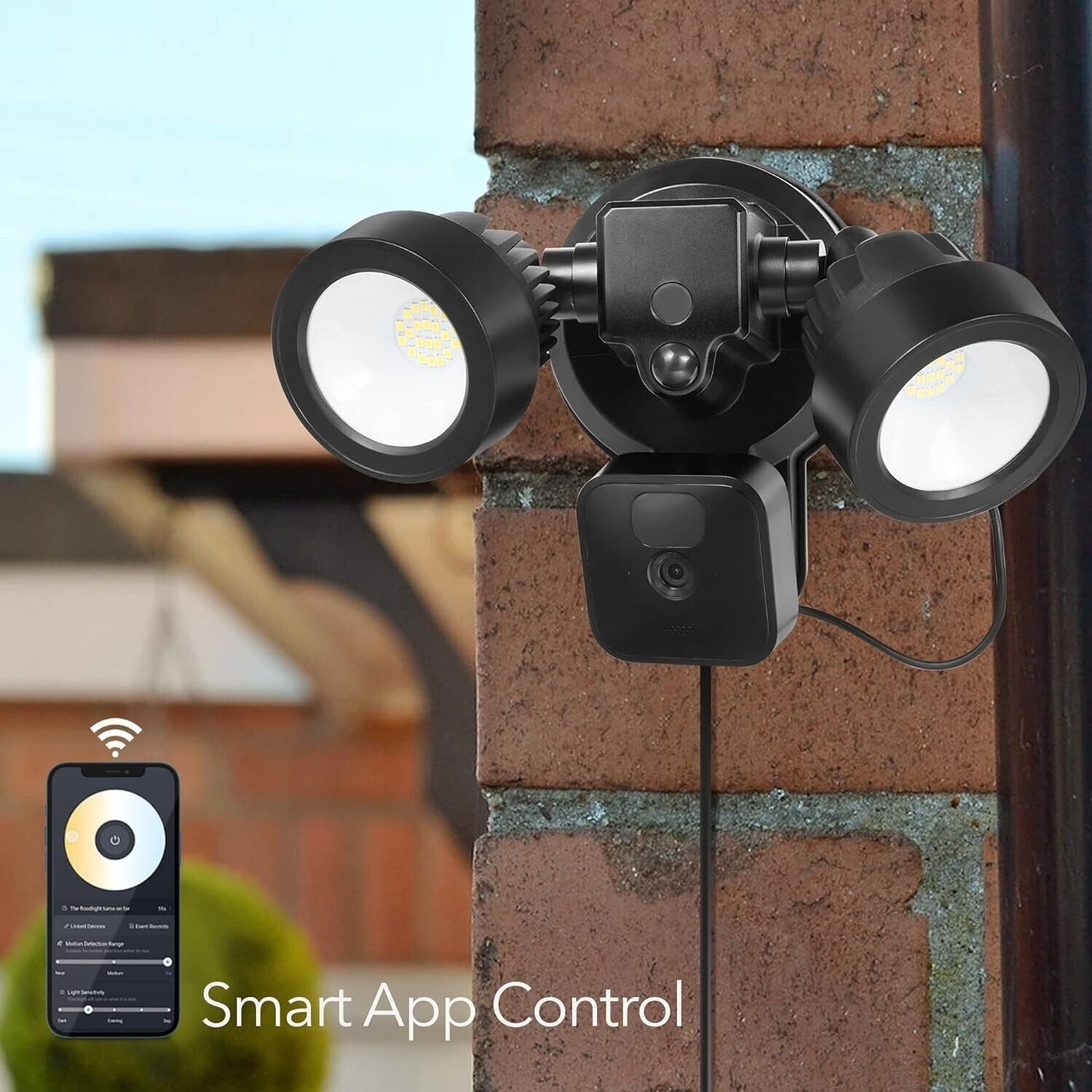 Wasserstein 3-in-1 Plugged-In Smart Floodlight 1500 lumens *Camera NOT Included*