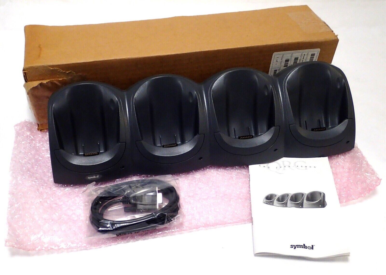 S.T.I. SYMBOL CRD2X00-4000S 4-SLOT Serial/Charging Cradle CRD2X004000S