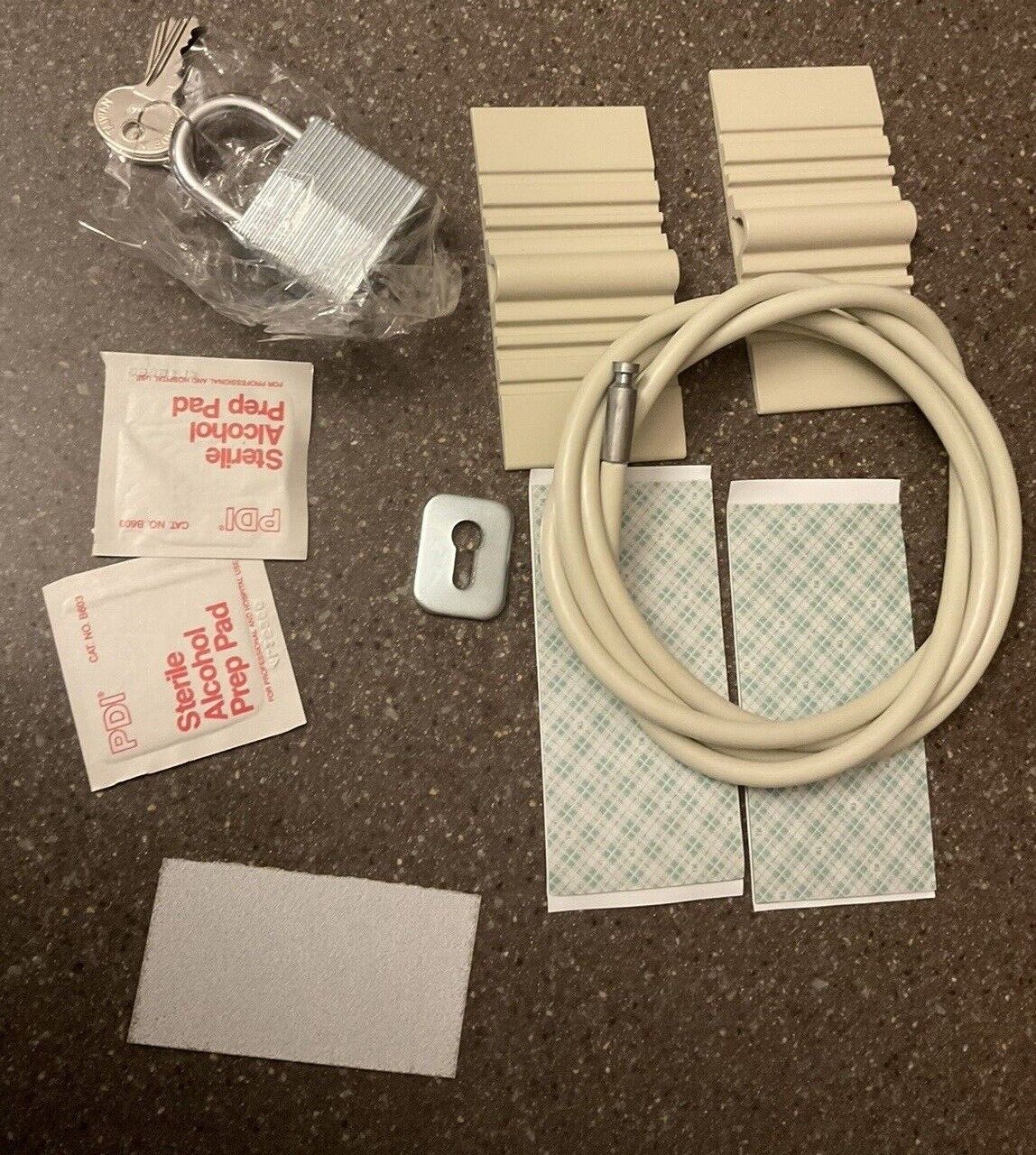 Heavy Duty Office Cable Security Kit Monitor Computer Case Keyed Lock Included