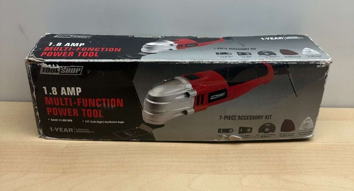 Tool Shop Oscillating Multitool Kit 241-8501 21000RPM 7-Piece Accessory