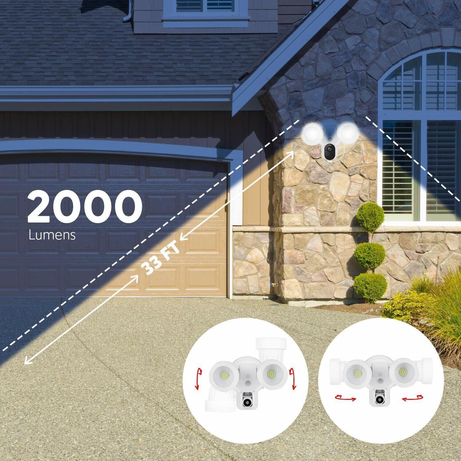 Wasserstein 3-in-1 Wired Floodlight, Charger and Mount Compatible with Arlo Pro