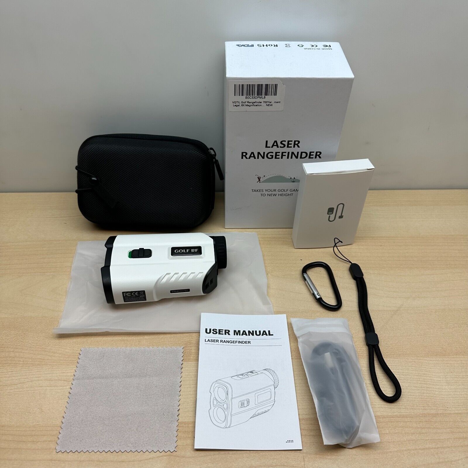 Golf Range Finder 700 Yards Laser USB Rechargeable Slope 6X Tournament Legal