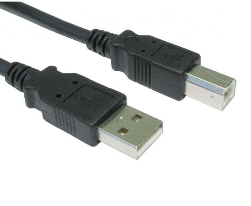 USB Printer Cable Lead Type A Male to B Male HP Epson Brother Canon 1m