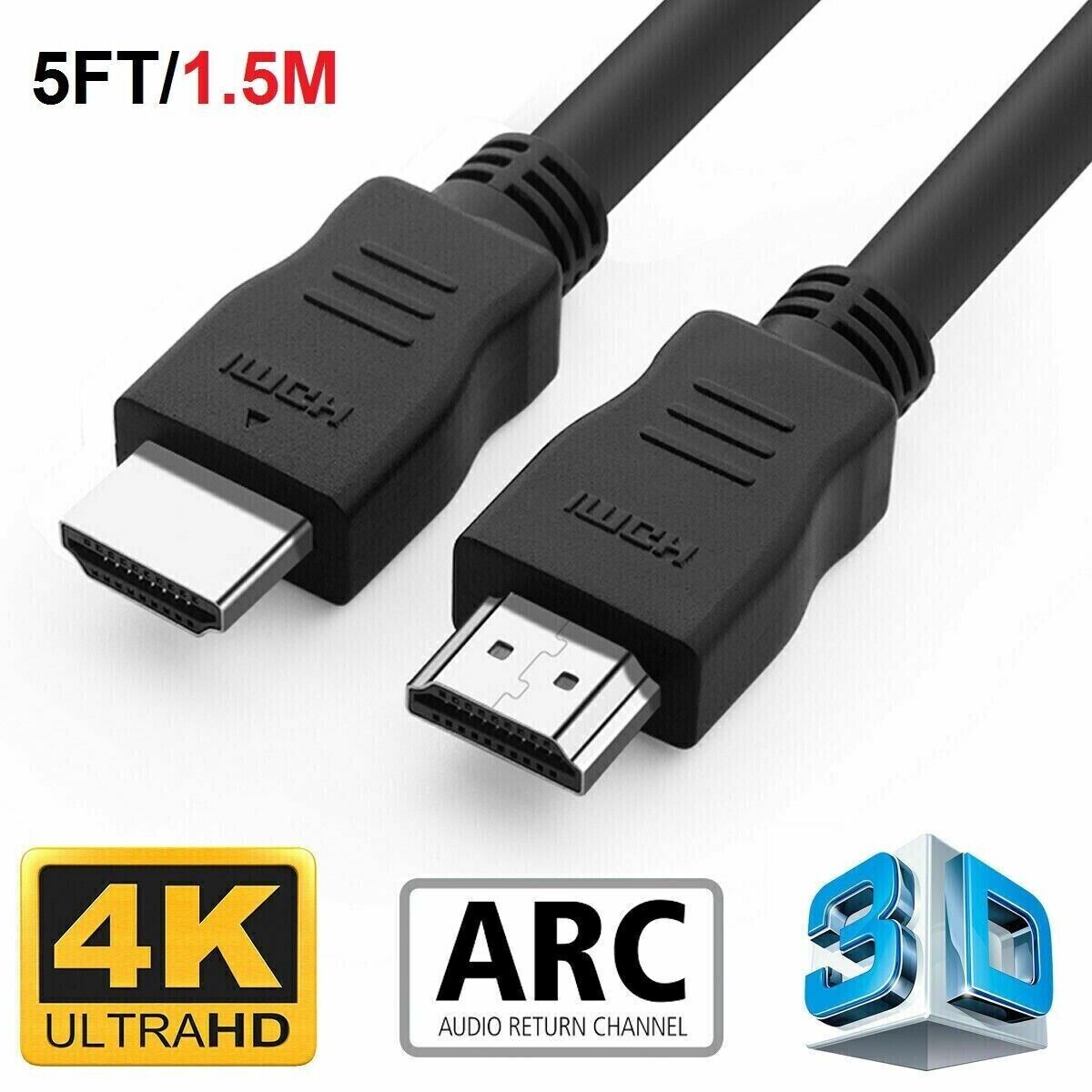 Premium HDMI Cable v2.0 Ultra HD 4K 2160p 1080p 3D High Speed Fast Shipping