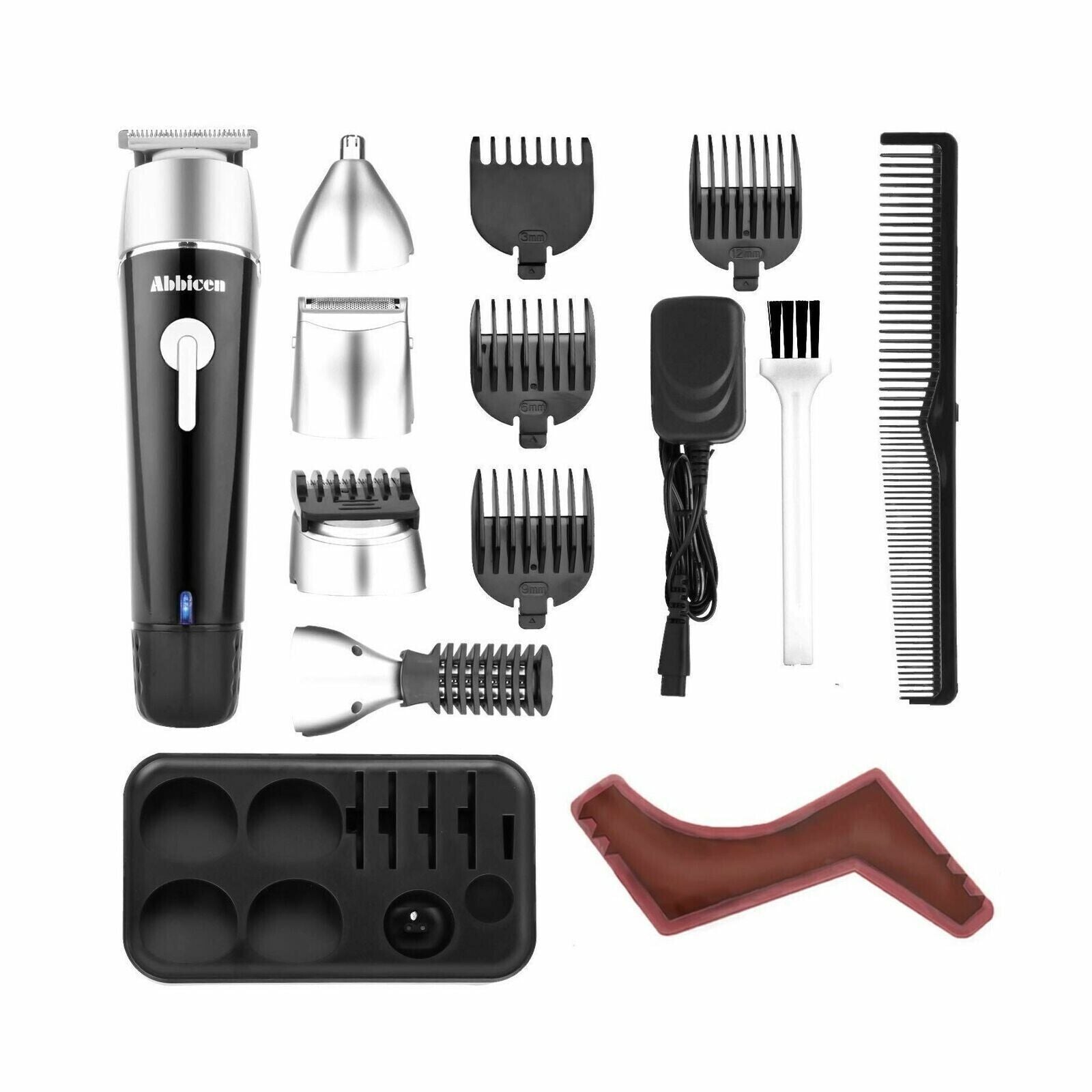 Abbicen Multi-functional Recharqeable Beard Trimmer 5 in 1 Men's Grooming Kit...