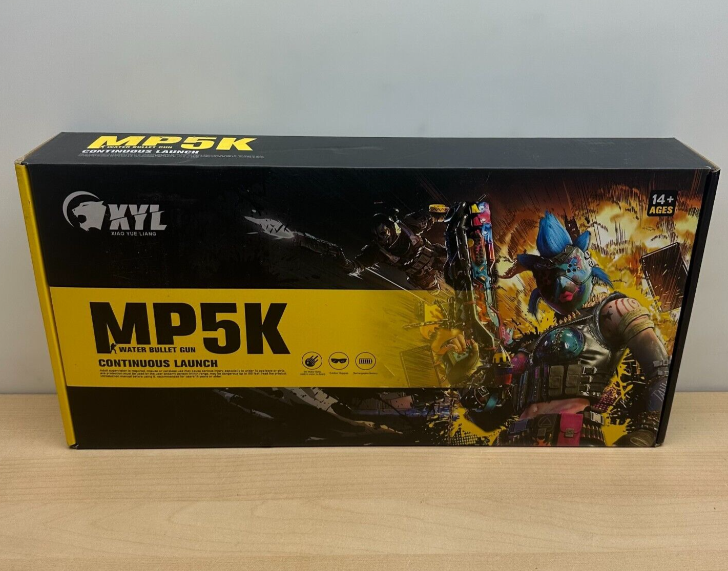 MP5K Electric Soft Gel Water Bullet Gun, Toy Rifle Long Range, Continuous Launch