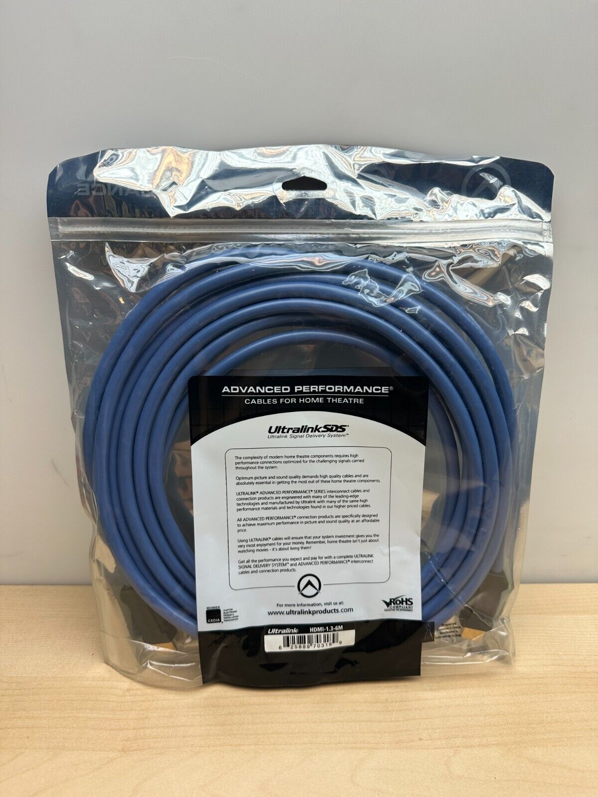 Ultralink Advanced Performance HDMI Cable Quality Durable 6 Meters (20ft)