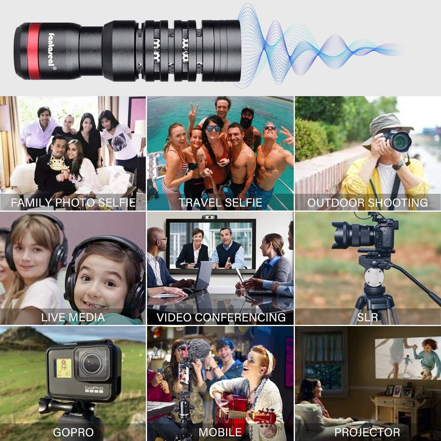 Pro Hi-Sensity Hi-Fidelity DSLR Camera Camcorder Phone Shotgun Condenser Mic