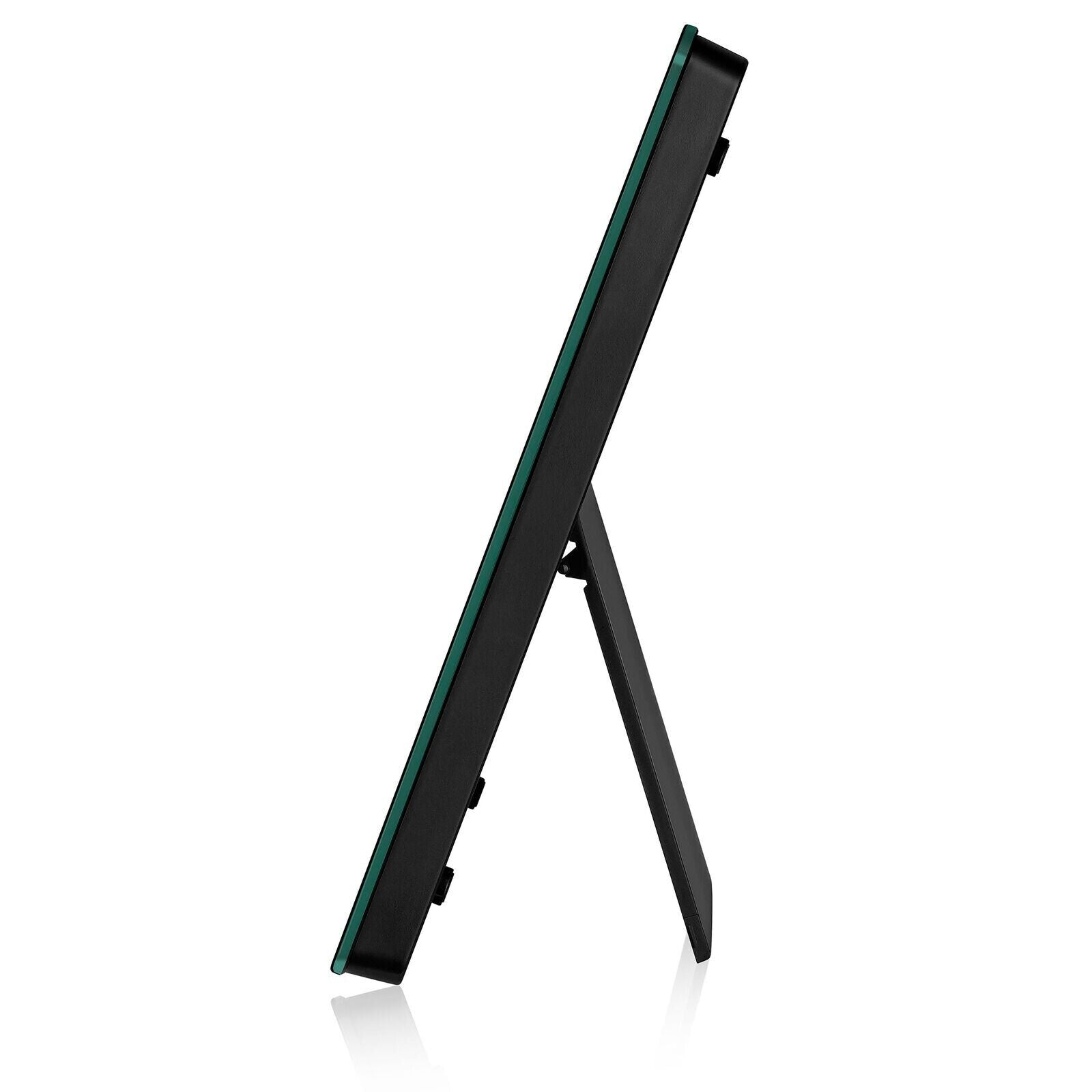 Ozeri Touch Iii 22 Lbs (10 Kg) Kitchen Scale In Tempered Glass, With Clock