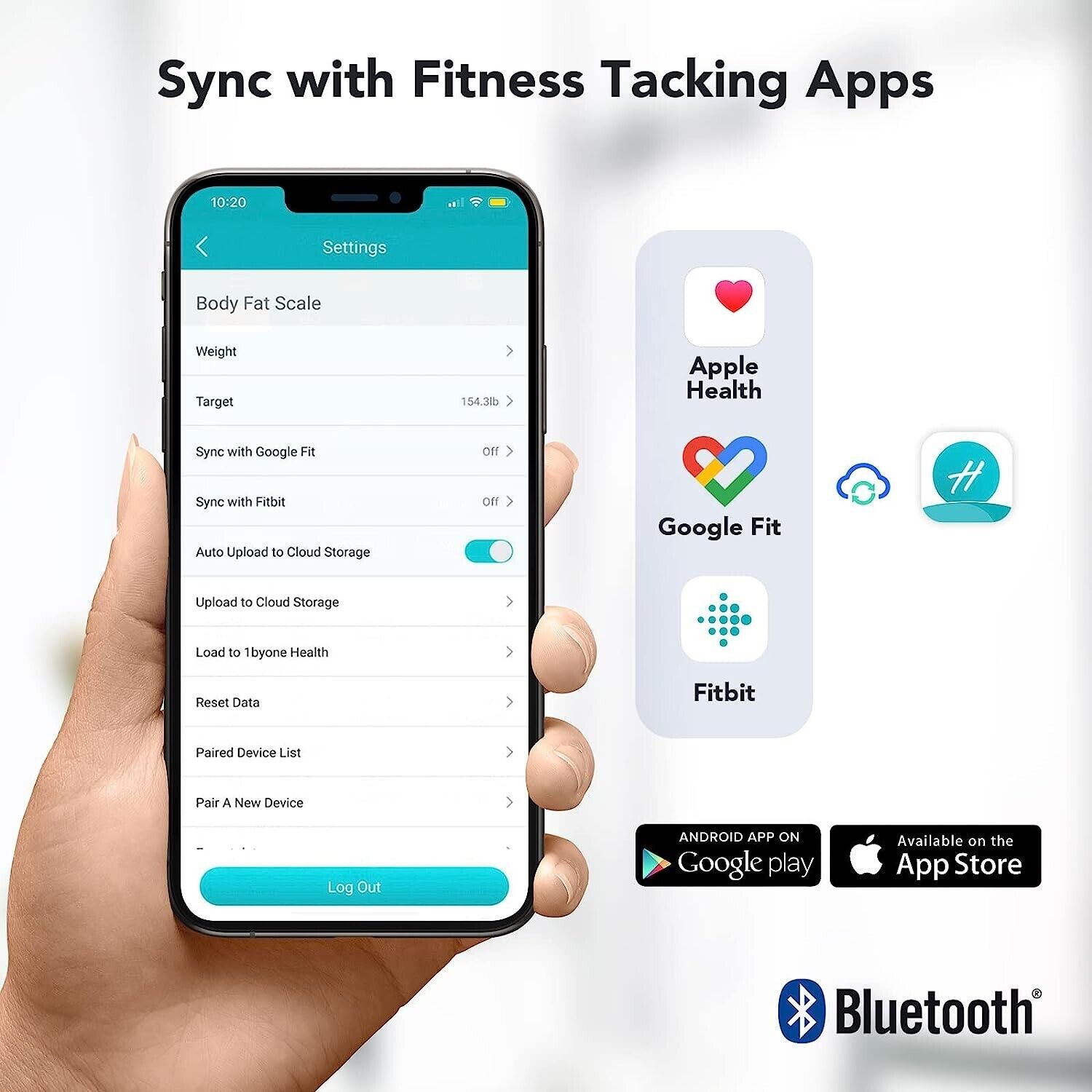 WiFi Bluetooth Digital Bathroom Scale Smart Body Fat Health Monitor ITO Coating