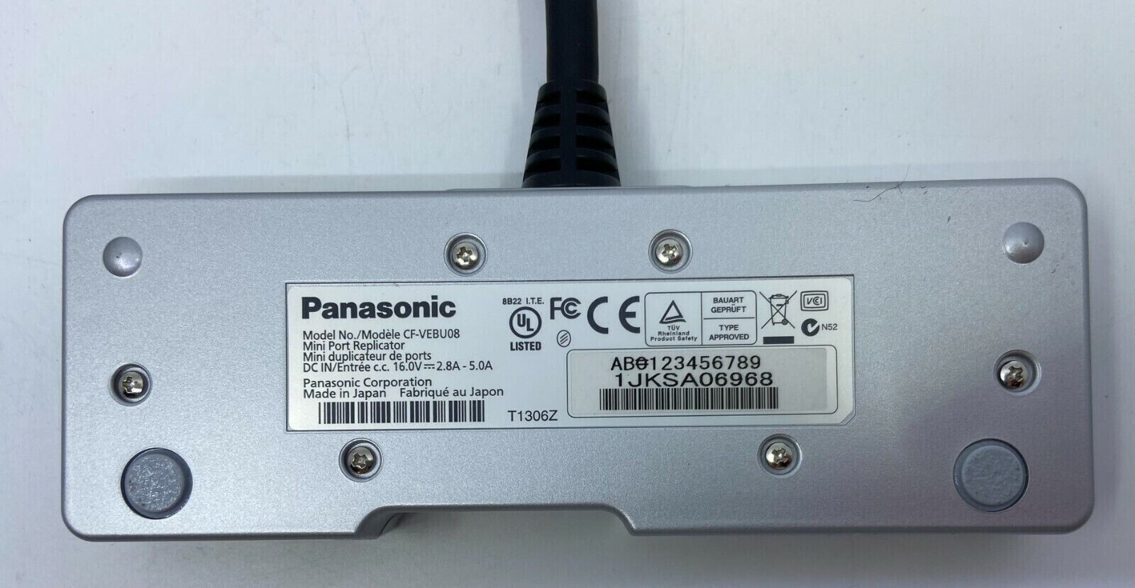 Genuine OEM Panasonic CF-VEBU08U Mini Port Replicator for Toughbook CF-F8 CF-F9