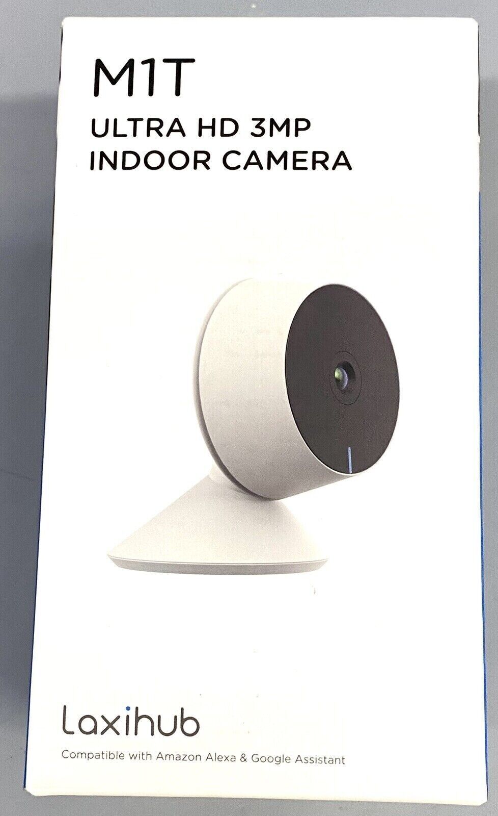 M1T Ultra HD 3MP Indoor Camera. Laxihub. Compatible With Alexa, Amazon , Google