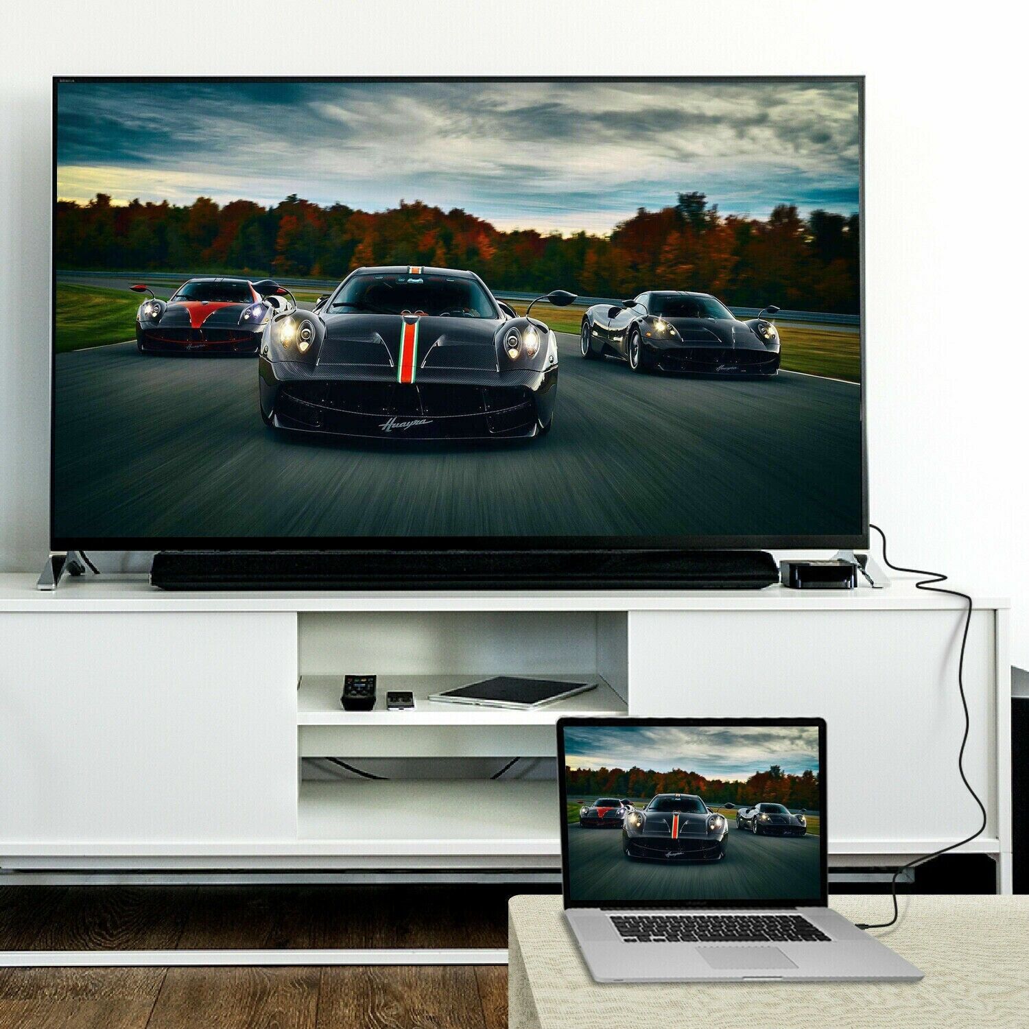 Mini DisplayPort to DisplayPort Cable Mini DP to DP Adapter HD Video 4K 60Hz 6FT