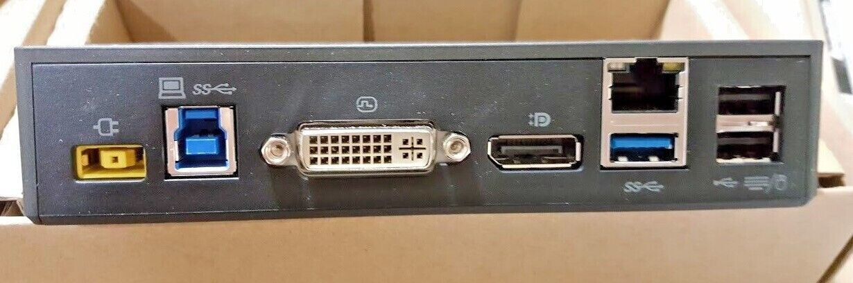 Lenovo ThinkPad USB 3.0 Pro Docking Station 40a7 40A70045US Yoga X1 dk1522