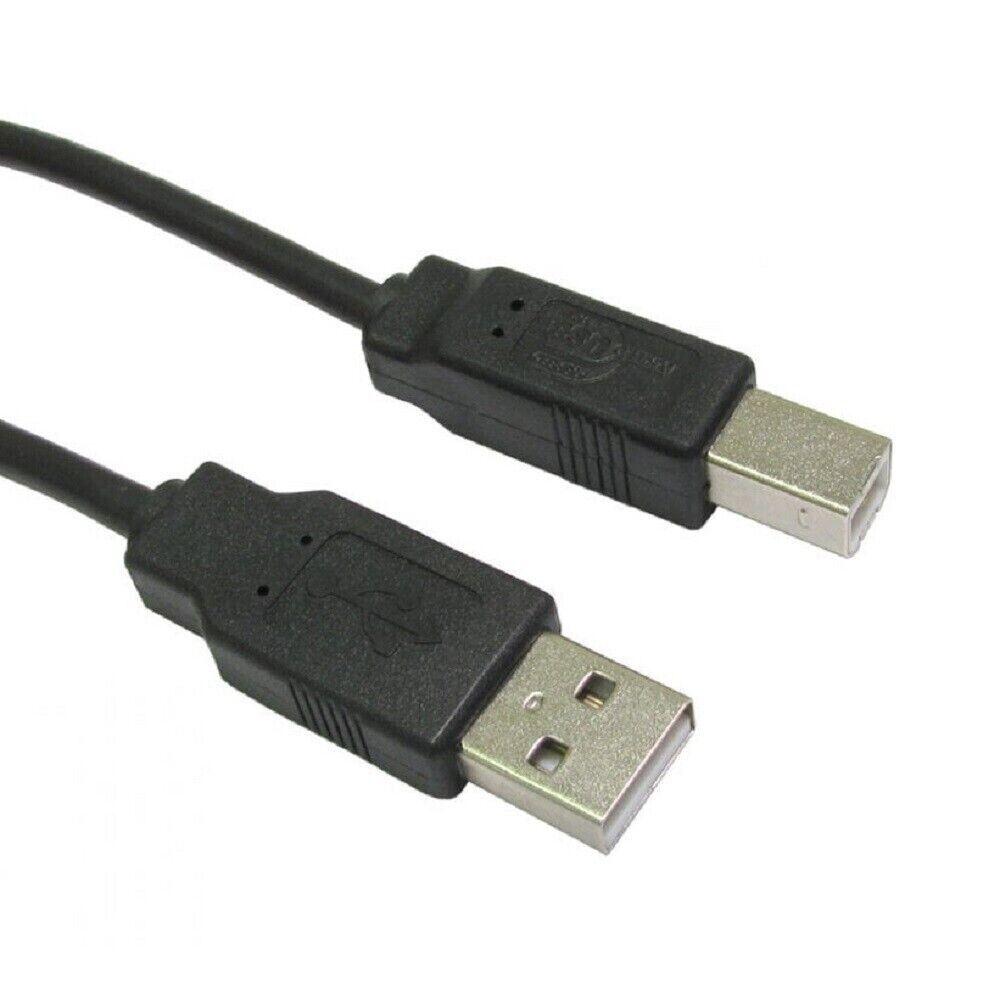 USB Printer Cable Lead Type A Male to B Male HP Epson Brother Canon 1m
