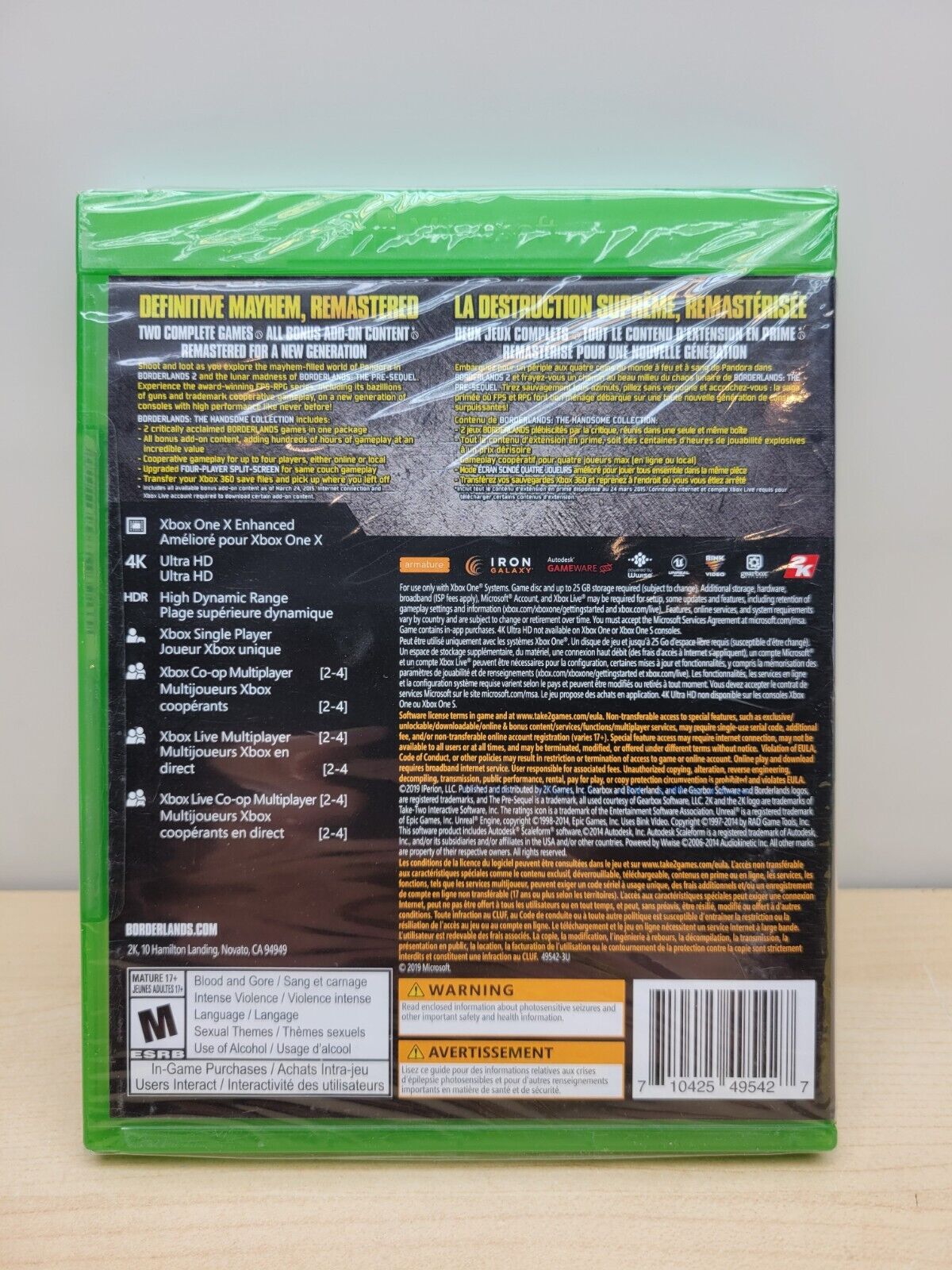 Borderlands the Handsome Collection [ Borderlands 2 + PreSequel ] (XBOX ONE) NEW