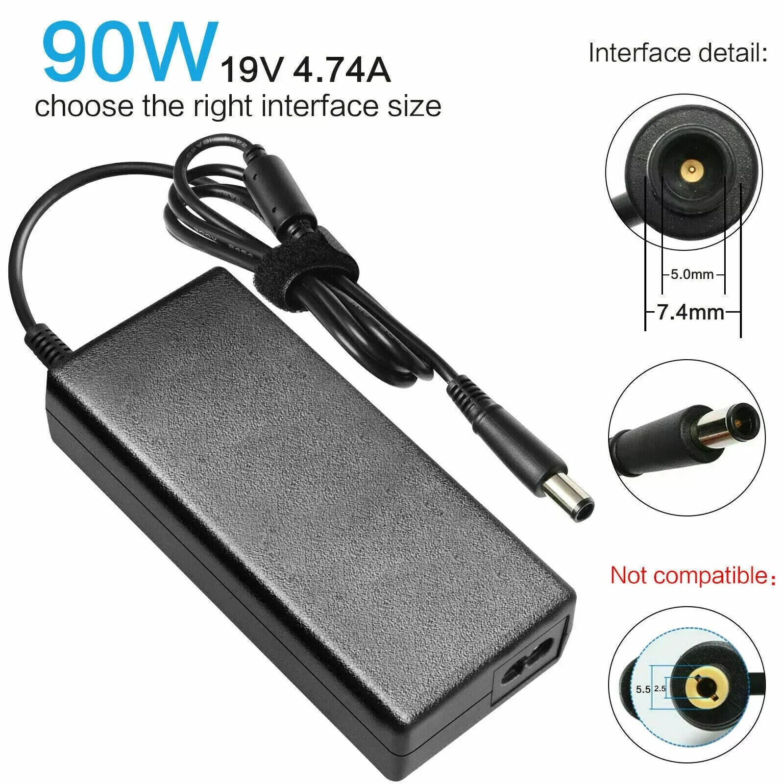 New 90W 19.5V AC Adapter for HP Desktop 110-420 110-229 110-330T 709566-003