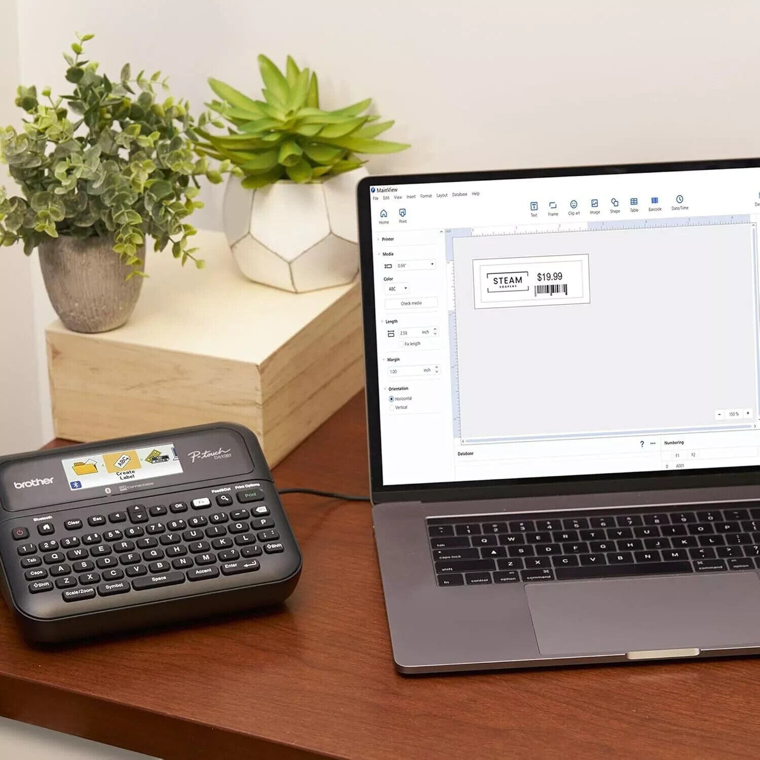 P-Touch PT- D610BT Business Professional Connected Label Maker