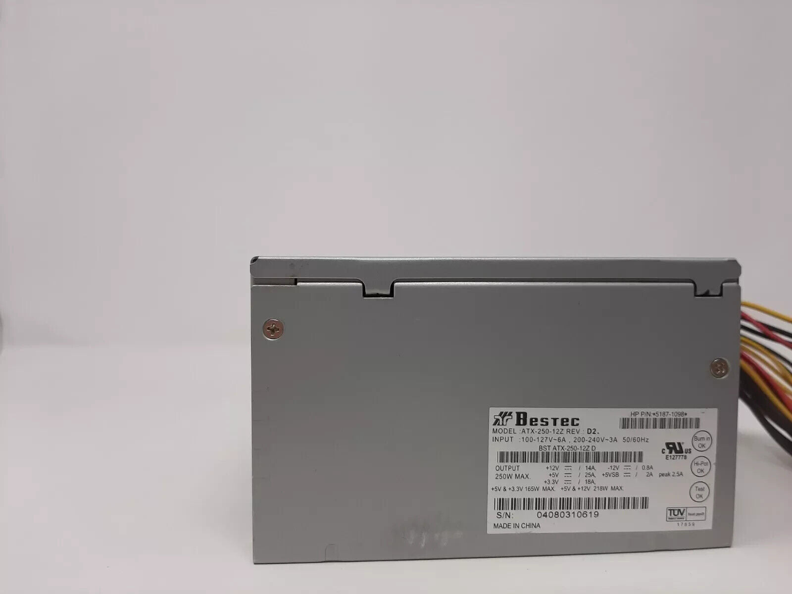 New Bestec ATX-250-12Z 250W Power Supply
