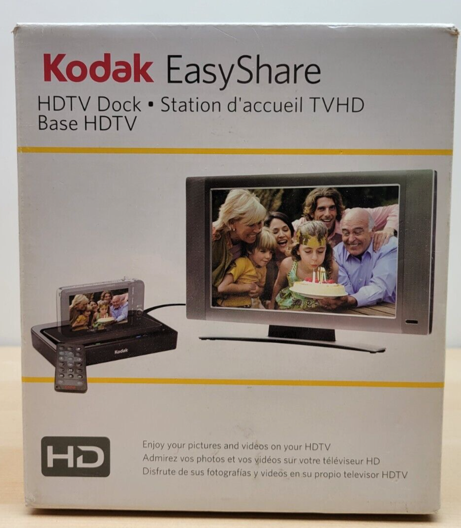 Kodak Easyshare HDTV Dock Base Black CAT8951956 1080i 720p