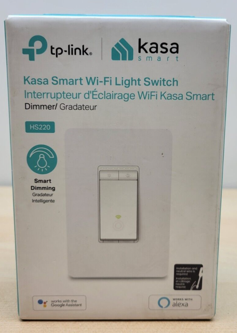 TP-LINK HS220 Smart Wi-fi Light Switch With Dimmer NEW