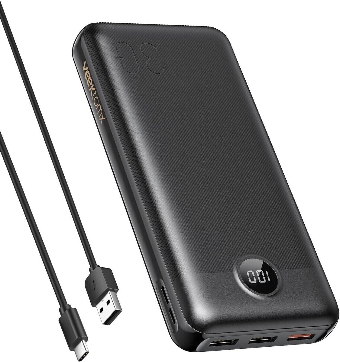 veektomx 30000mAh Power Bank (VT301) 20w Fast Charging USB