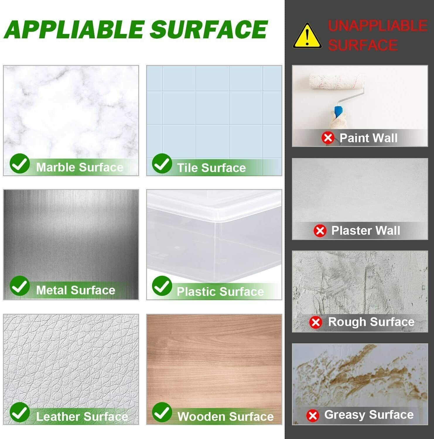 Double Sided Removable Mounting Tape Heavy Duty Strong Adhesive Clear Nano Gel